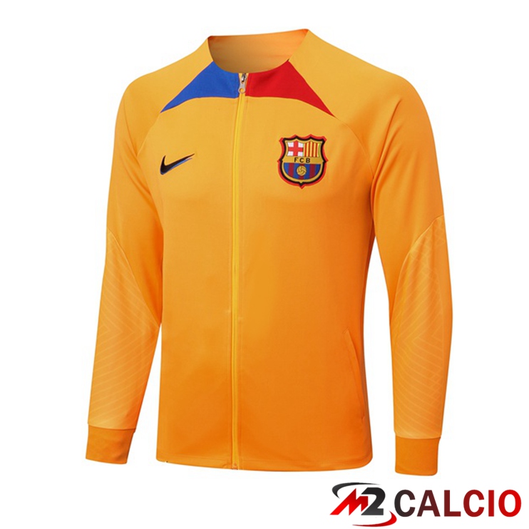 Giacca Calcio FC Barcellona Arancia 2022/2023