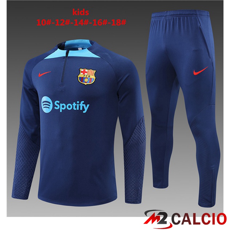 Insieme Tuta Calcio FC Barcellona Bambino Blu 2022/2023