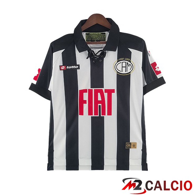Maglie Calcio Atletico Mineiro Retro Prima Nero Bianco 2008