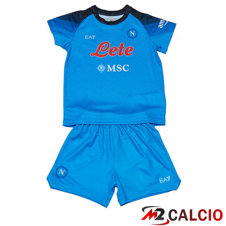 Maglie Calcio SSC Napoli Bambino Prima Blu 2022/2023