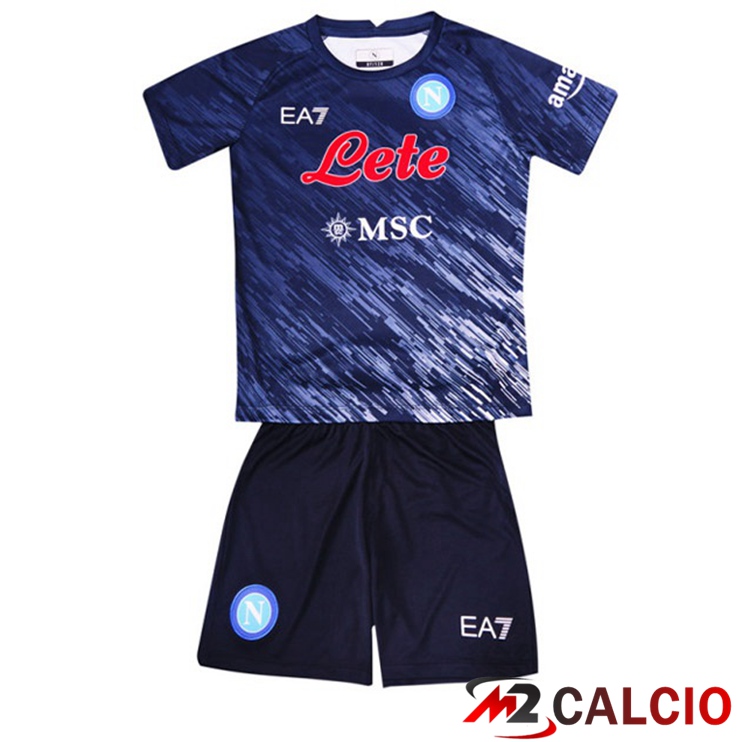 Maglie Calcio SSC Napoli Bambino Terza Nero 2022/2023