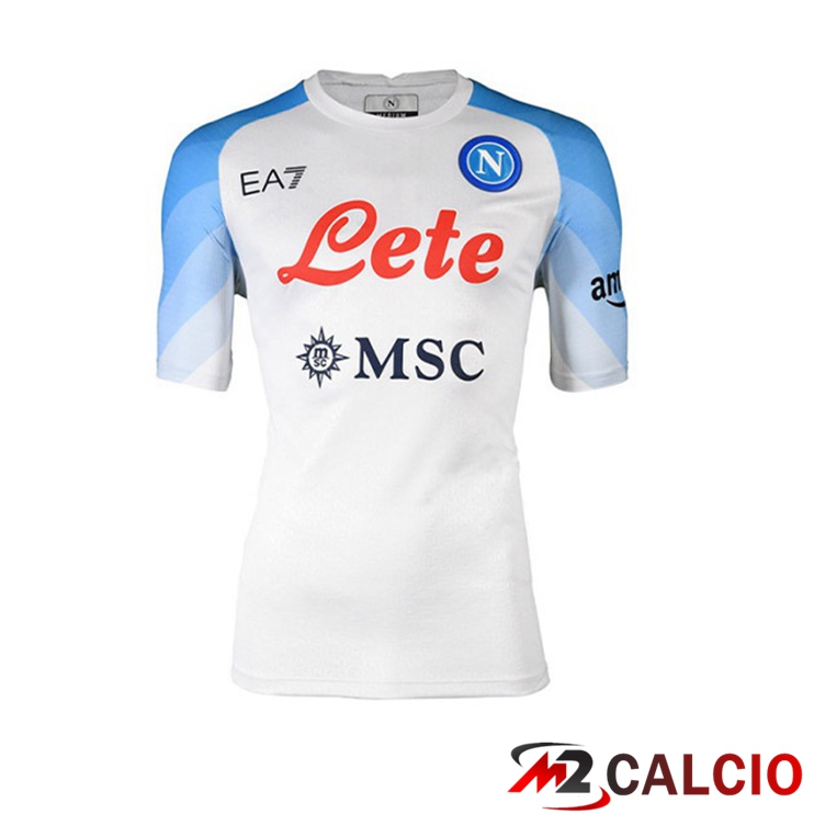 Maglie Calcio SSC Napoli Seconda Bianco 2022/2023
