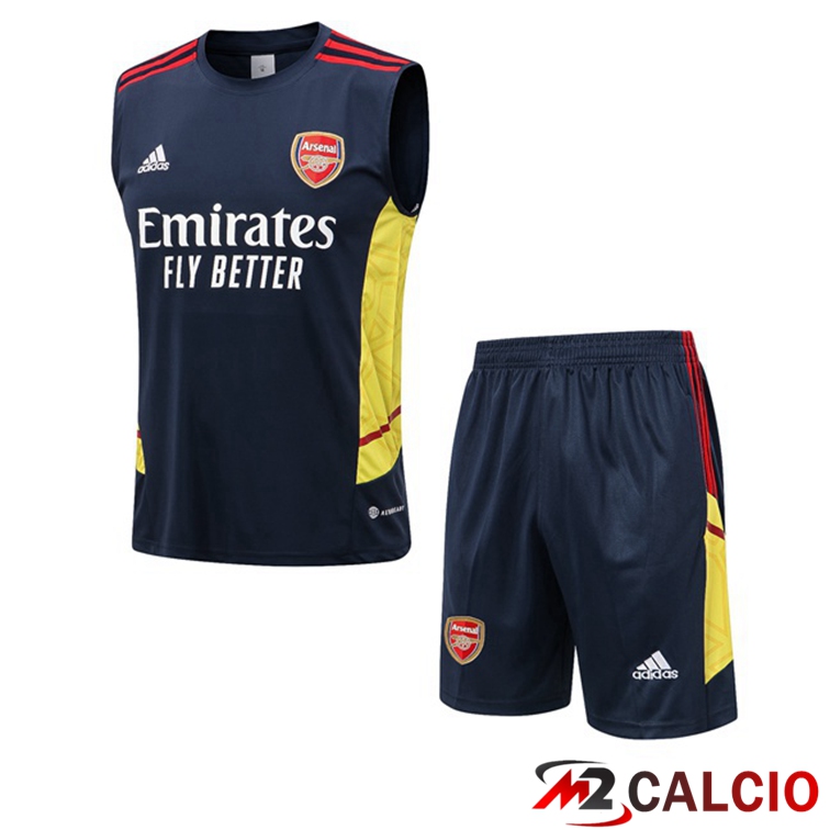 Canotta Calcio Arsenal + Shorts Blu Royal 2022/2023