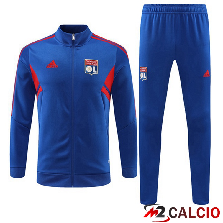 Insieme Tuta Calcio - Giacca Lyon OL Blu 2022/2023