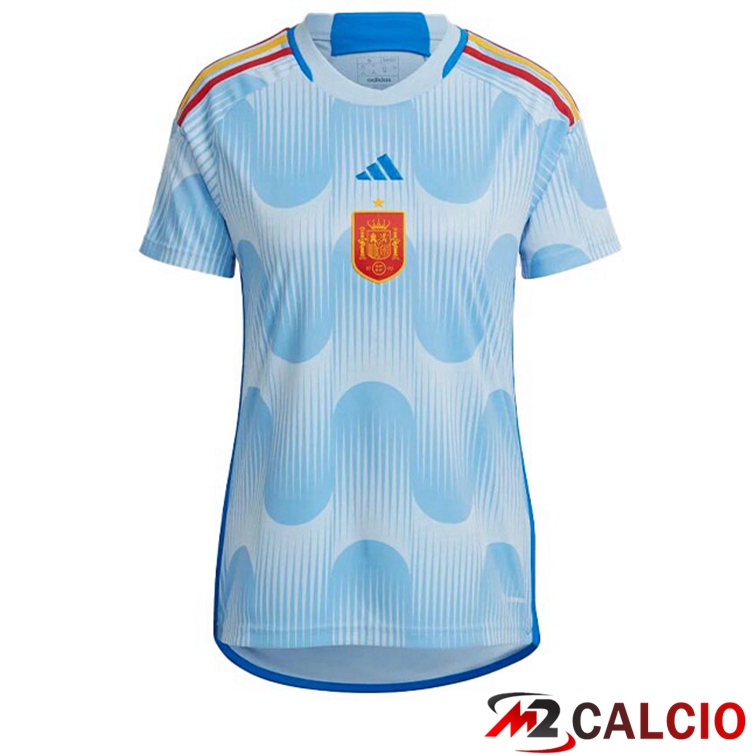 Maglie Calcio Spagna Donna Seconda Blu Bianco 2022/2023
