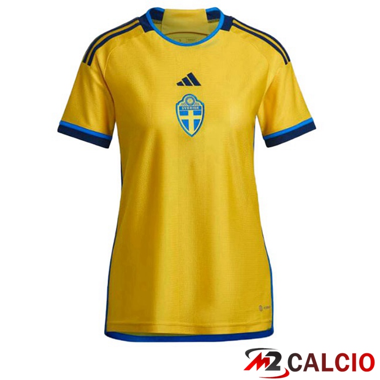 Maglie Calcio Svezia Donna Prima Giallo 2022/2023