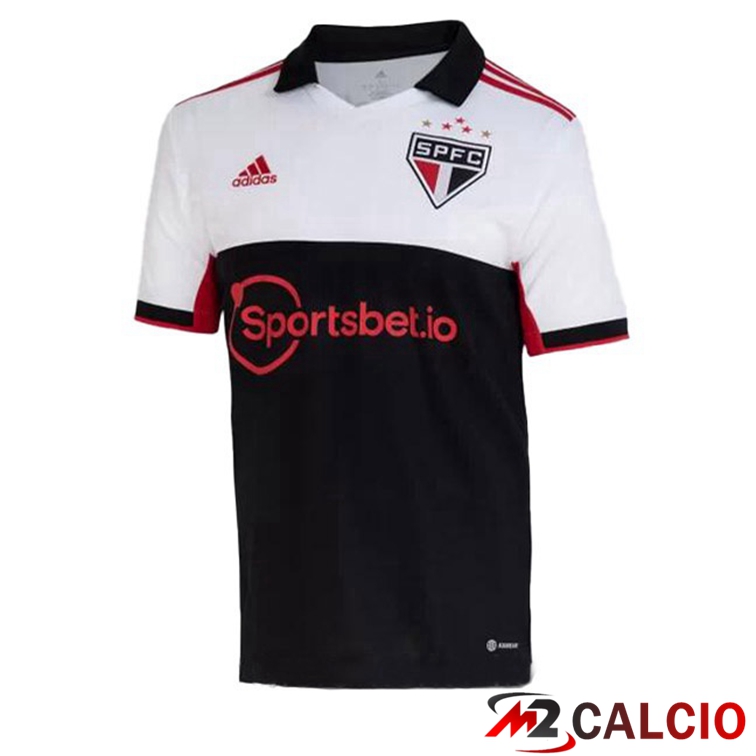 Maglie Calcio Sao Paulo FC Terza Bianco Nero 2022/2023