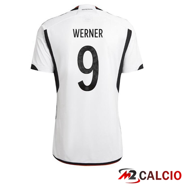 Maglia Germania (VOLLAND 9) Prima Nero Bianco Coppa del Mondo 2022