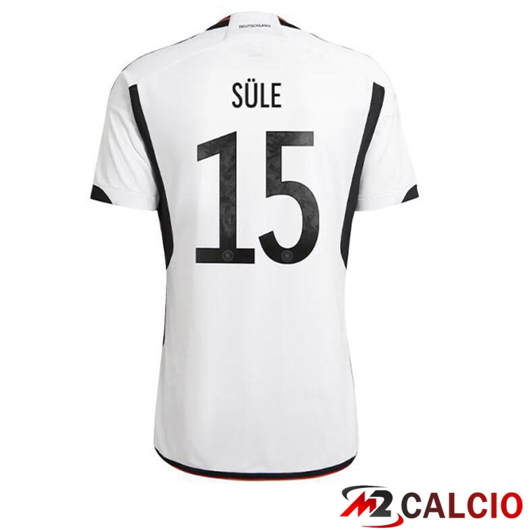 Maglia Germania (SULE 15) Prima Nero Bianco Coppa del Mondo 2022