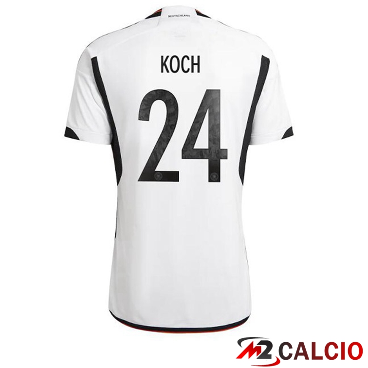 Maglia Germania (KOCH 24) Prima Nero Bianco Coppa del Mondo 2022