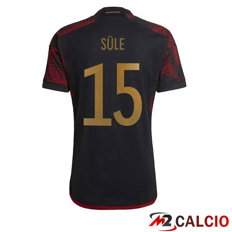 Maglia Germania (SULE 15) Seconda Nero Coppa del Mondo 2022