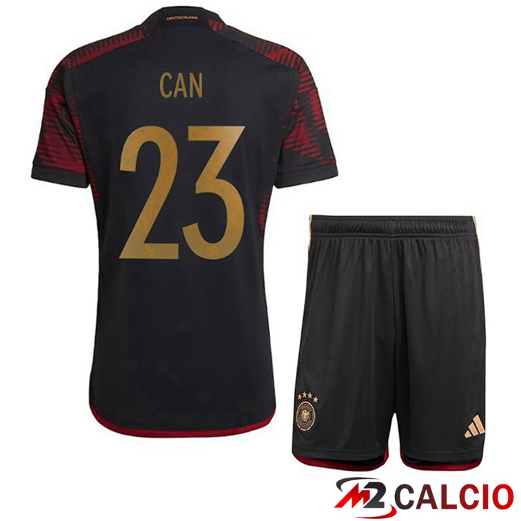 Maglia Germania (CAN 23) Bambino Seconda Nero Coppa del Mondo 2022