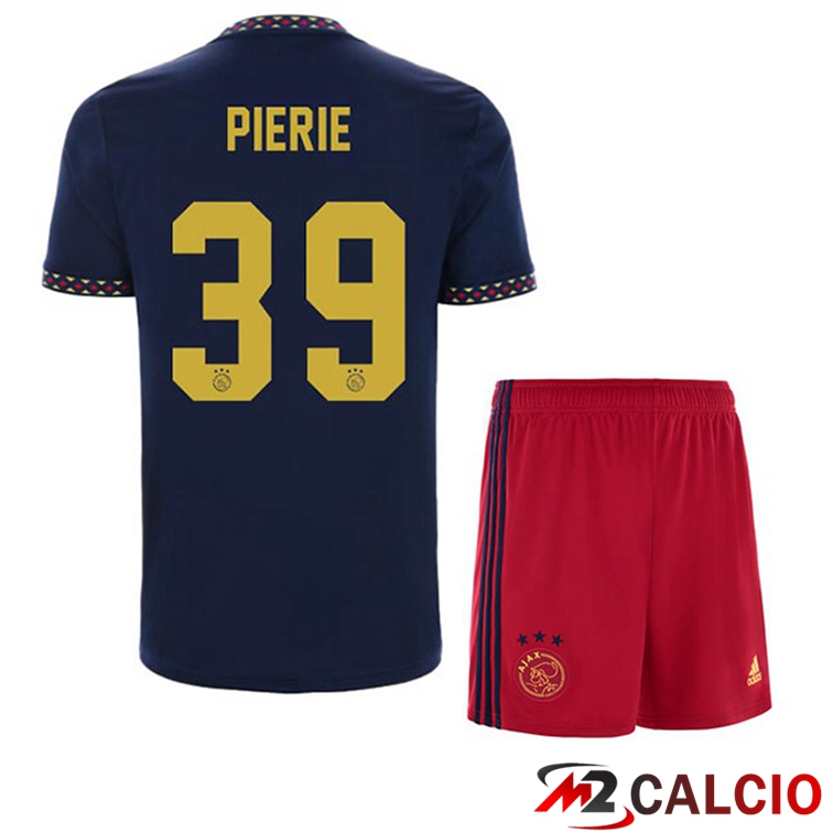Maglie Calcio AFC Ajax (Pierie 39) Bambino Seconda Nero 2022/2023