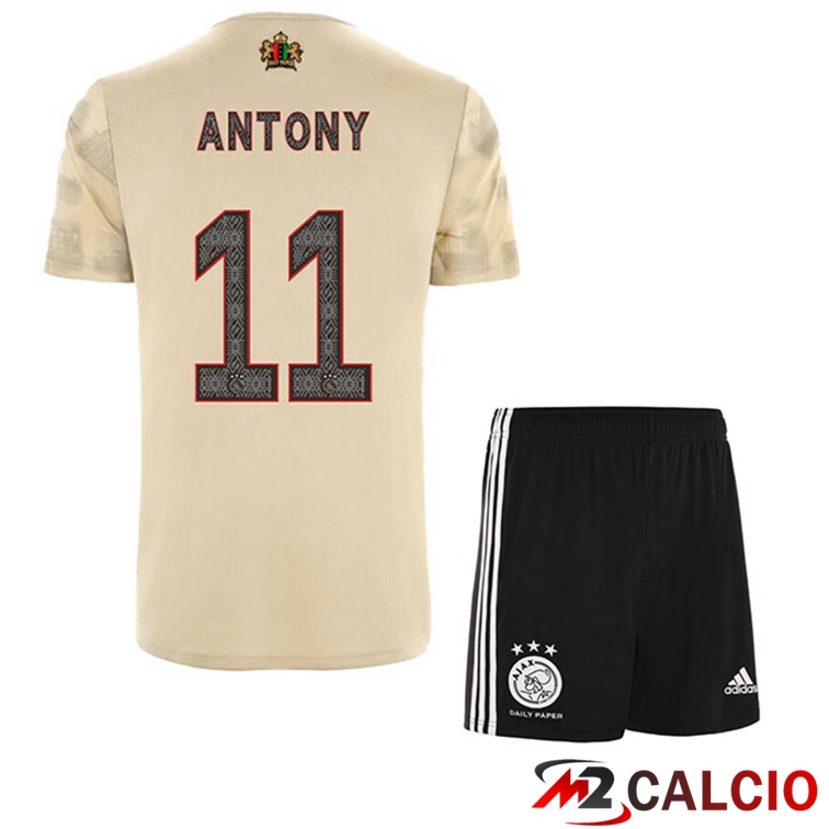 Maglie Calcio AFC Ajax (Antony 11) Bambino Terza Marrone 2022/2023