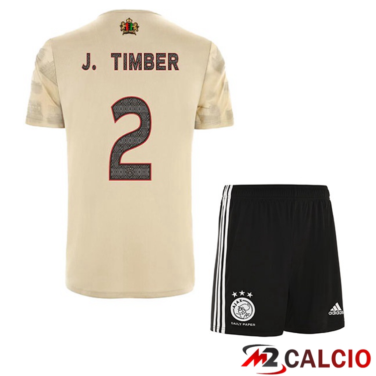 Maglie Calcio AFC Ajax (J. Timber 2) Bambino Terza Marrone 2022/2023