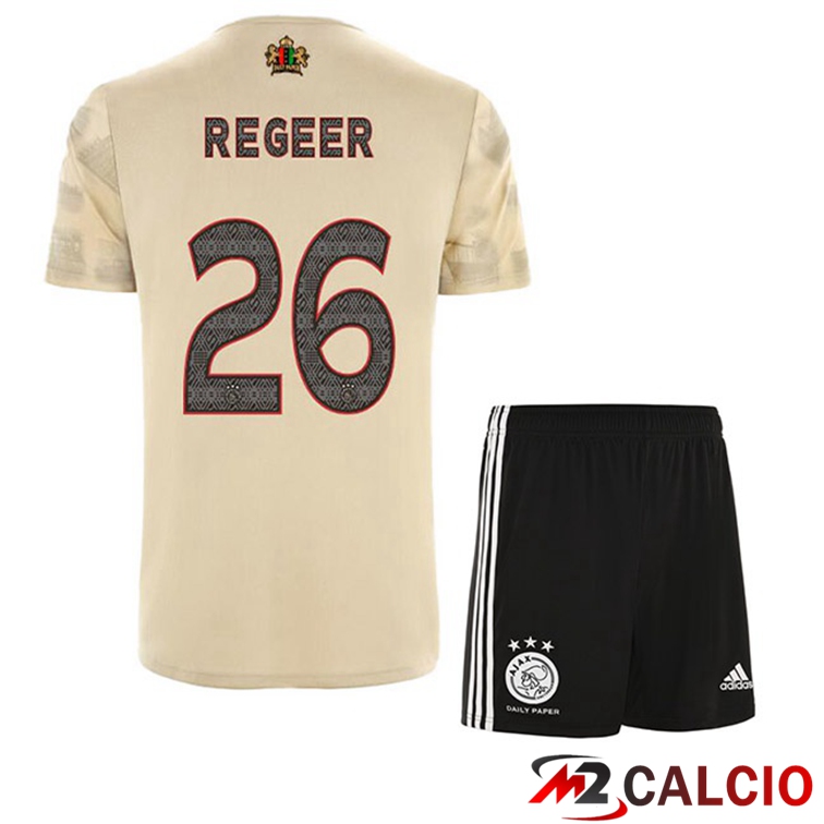 Maglie Calcio AFC Ajax (Regeer 26) Bambino Terza Marrone 2022/2023