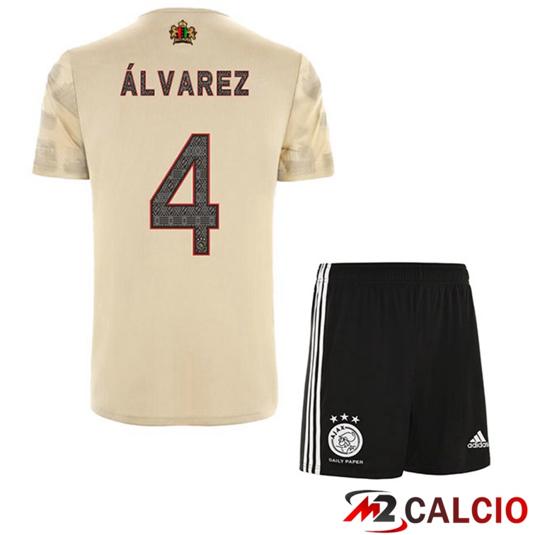 Maglie Calcio AFC Ajax (Álvarez 4) Bambino Terza Marrone 2022/2023