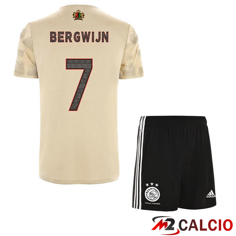 Maglie Calcio AFC Ajax (Bergwijn 7) Bambino Terza Marrone 2022/2023