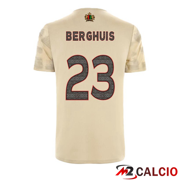 Maglie Calcio AFC Ajax (Berghuis 23) Terza Marrone 2022/2023