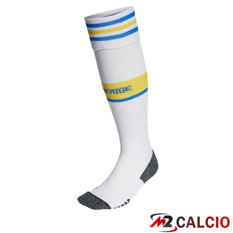 Calzini Calcio Svezia Seconda Bianco 2022/2023
