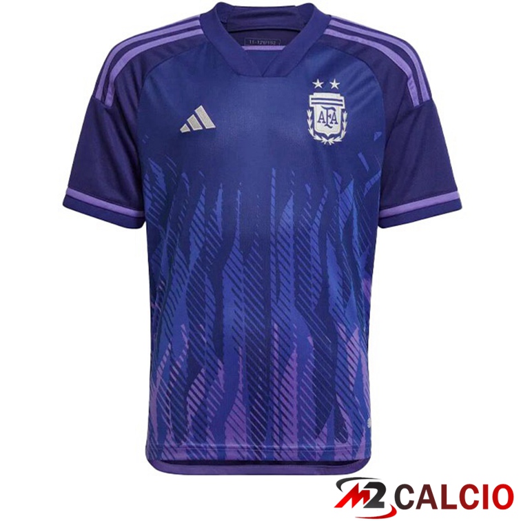 Maglie Calcio Argentina Seconda Porpora Coppa del Mondo 2022