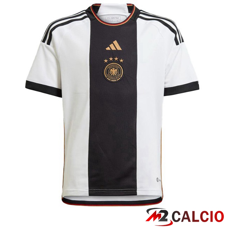 Maglie Calcio Germania Prima Nero Bianco Coppa del Mondo 2022