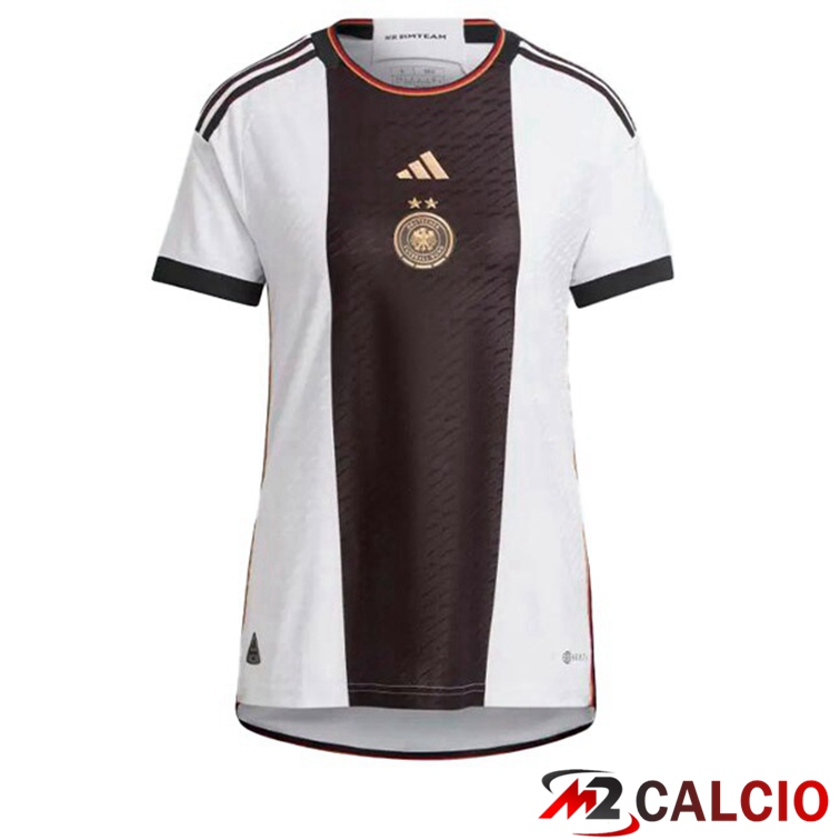 Maglie Calcio Germania Donna Prima Nero Bianco Coppa del Mondo 2022
