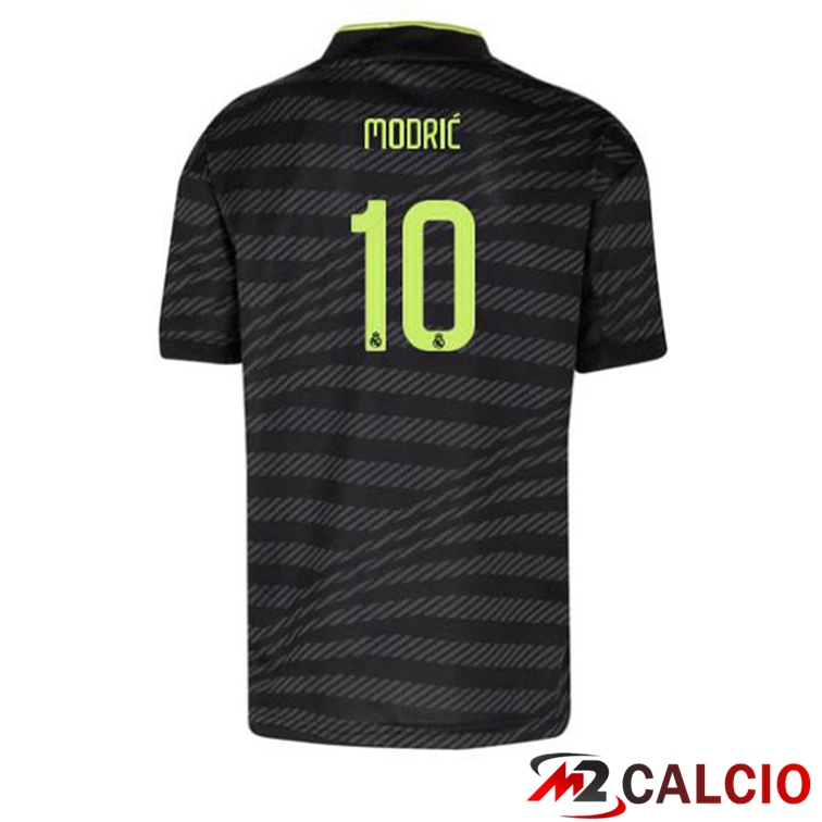 Maglie Calcio Real Madrid (Modrić 10) Terza Nero 2022/2023