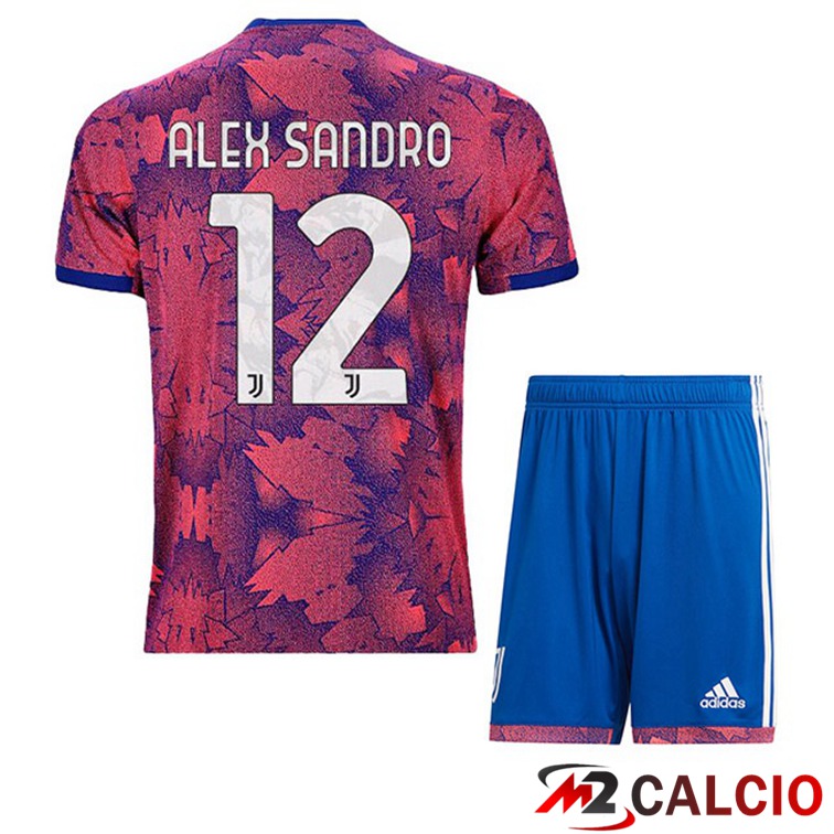 Maglie Calcio Juventus (ALEX SANDRO 12) Bambino Seconda Rosa 2022/2023