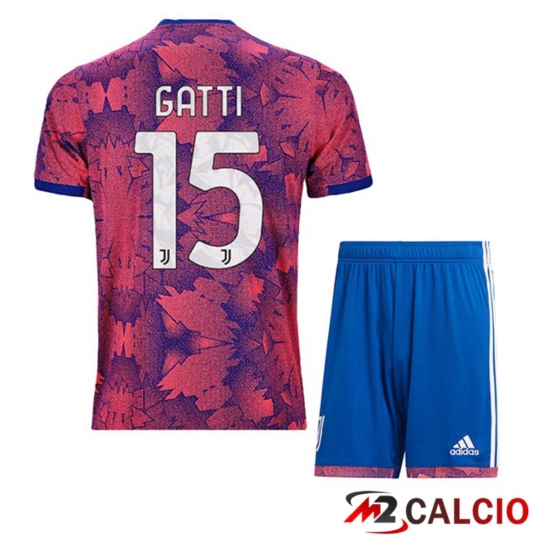 Maglie Calcio Juventus (GATTI 15) Bambino Seconda Rosa 2022/2023