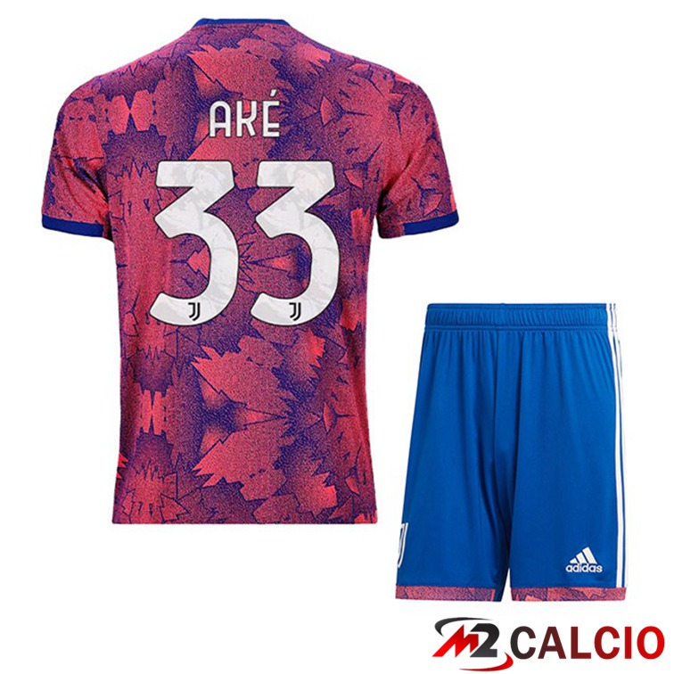 Maglie Calcio Juventus (AKÉ 33) Bambino Seconda Rosa 2022/2023