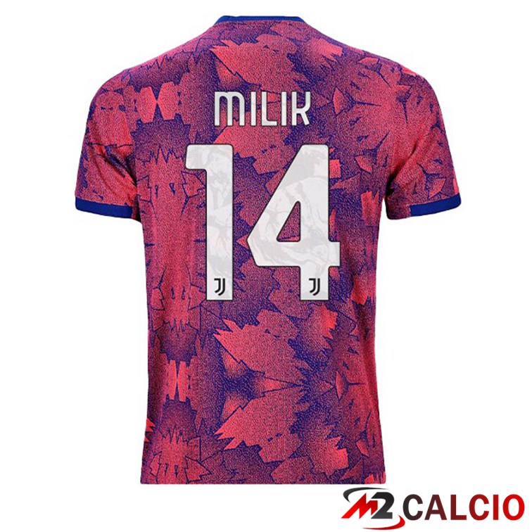 Maglie Calcio Juventus (MILIK 14) Seconda Rosa 2022/2023