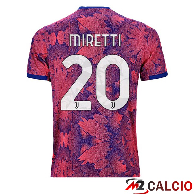 Maglie Calcio Juventus (MIRETTI 20) Seconda Rosa 2022/2023