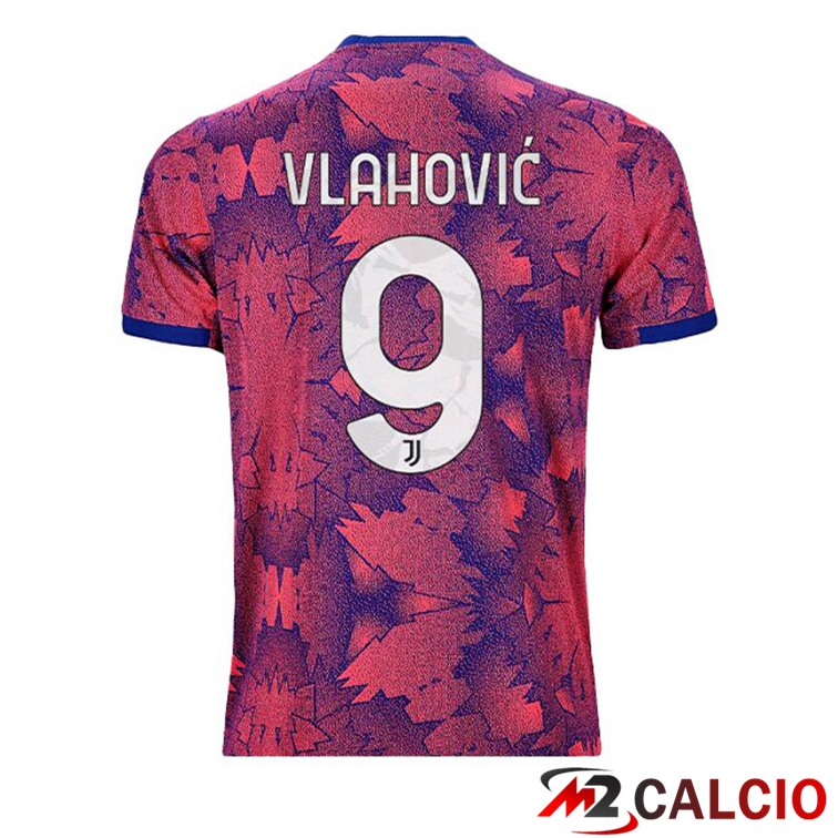 Maglie Calcio Juventus (VLAHOVIĆ 9) Seconda Rosa 2022/2023
