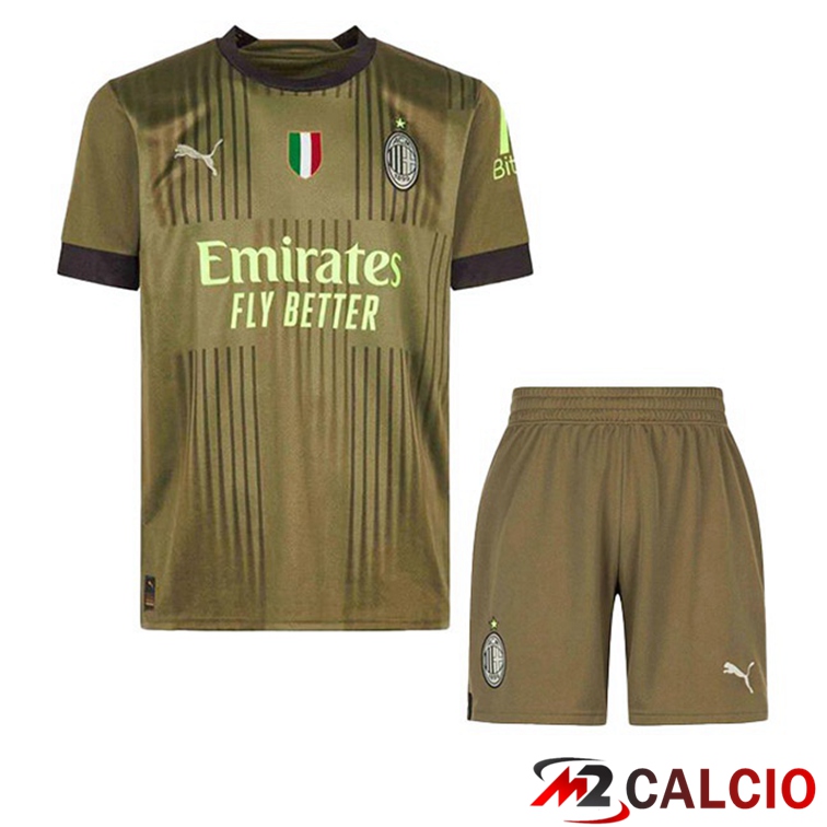 Maglie Calcio AC Milan Bambino Terza Marrone 2022/2023