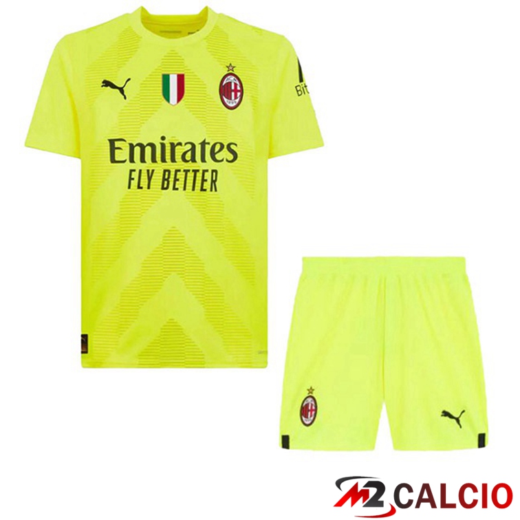 Maglie Calcio AC Milan Bambino Portiere Giallo 2022/2023