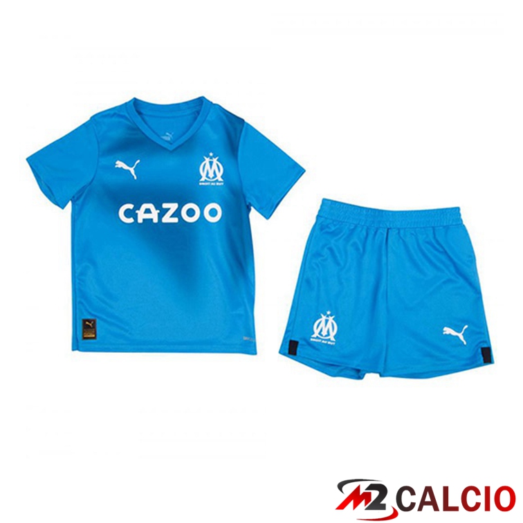 Maglie Calcio Marsiglia OM Bambino Terza Blu 2022/2023
