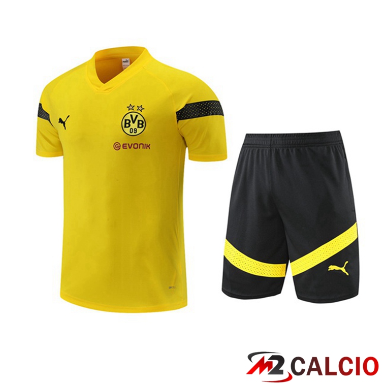 T Shirt Allenamento Dortmund BVB + Shorts Giallo 2022/2023