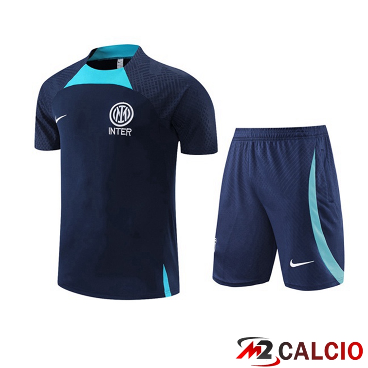 T Shirt Allenamento Inter Milan + Shorts Blu Royal 2022/2023