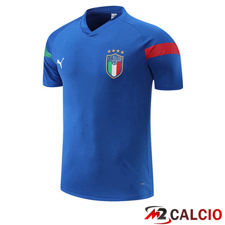 T Shirt Allenamento Italia Bleu 2022/2023