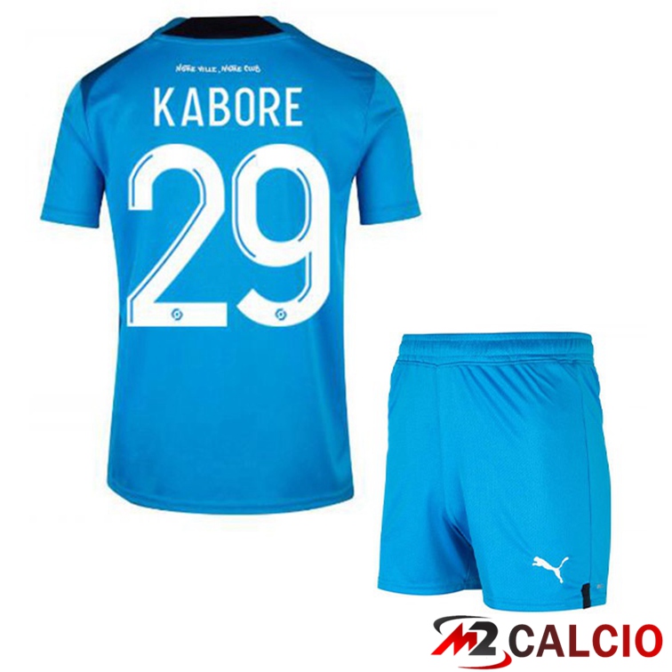Maglie Calcio Marsiglia OM (KABORE 29) Bambino Terza Blu 2022/2023