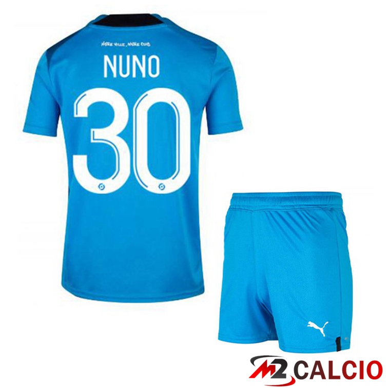 Maglie Calcio Marsiglia OM (NUNO 30) Bambino Terza Blu 2022/2023