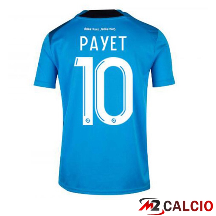 Maglie Calcio Marsiglia OM (PAYET 10) Terza Blu 2022/2023