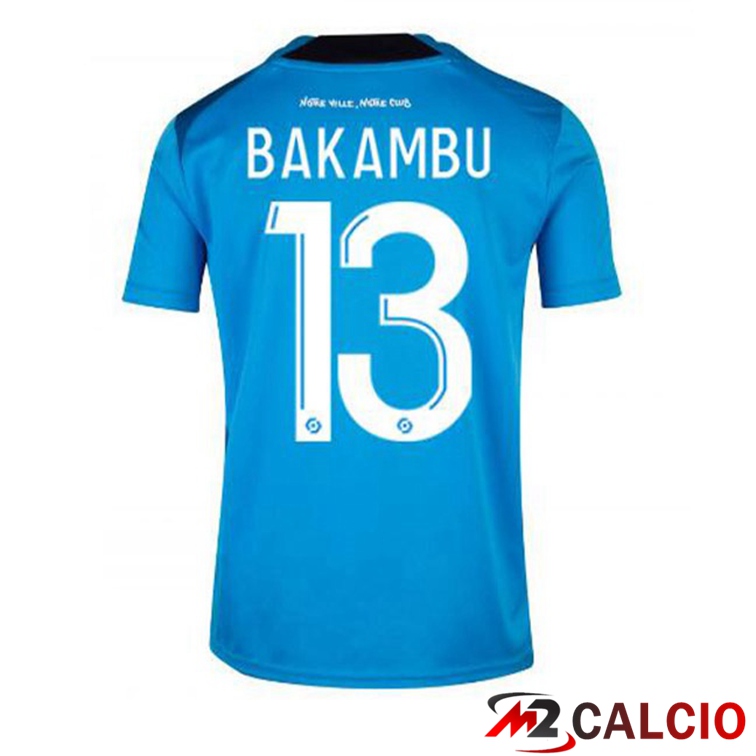 Maglie Calcio Marsiglia OM (BAKAMBU 13) Terza Blu 2022/2023