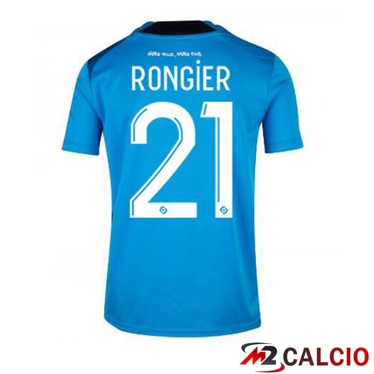 Maglie Calcio Marsiglia OM (RONGIER 21) Terza Blu 2022/2023