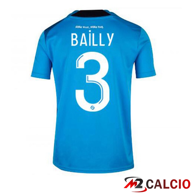 Maglie Calcio Marsiglia OM (BAILLY 3) Terza Blu 2022/2023
