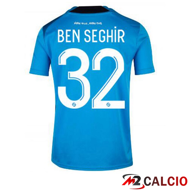 Maglie Calcio Marsiglia OM (BEN SEGHIR 32) Terza Blu 2022/2023