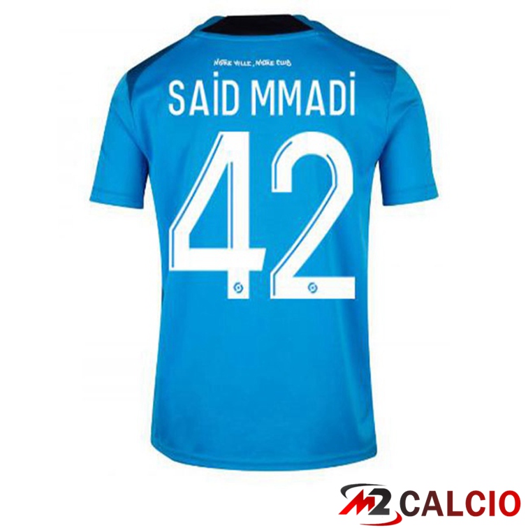 Maglie Calcio Marsiglia OM (SAID MMADI 42) Terza Blu 2022/2023