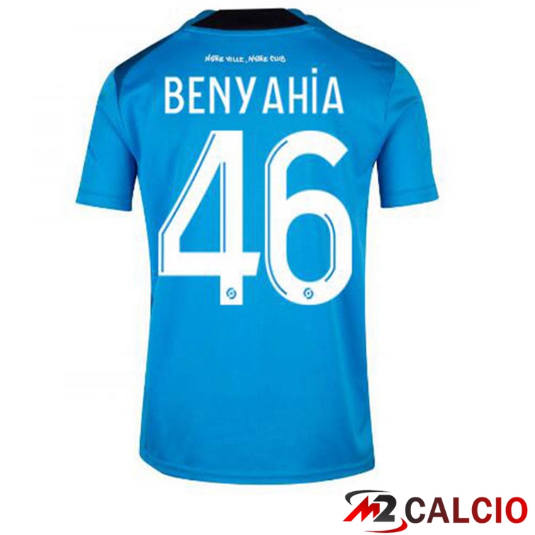 Maglie Calcio Marsiglia OM (BENYAHIA 46) Terza Blu 2022/2023