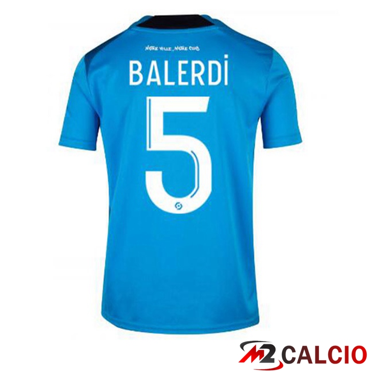 Maglie Calcio Marsiglia OM (BALERDI 5) Terza Blu 2022/2023